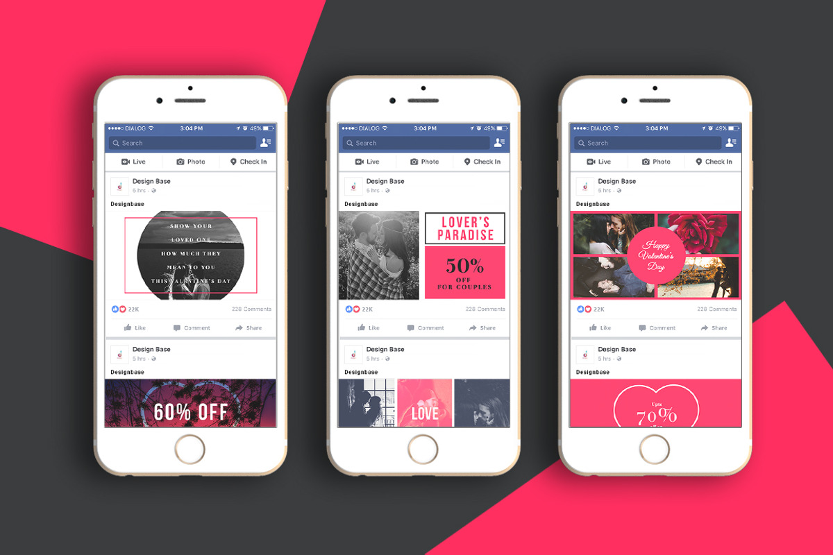 Love - Social Media Pack - 50% off, a Social Media Template by Designbase (Photo 7 of 9)