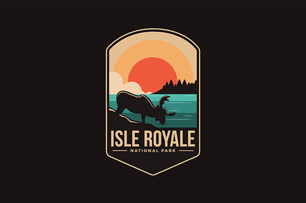 Isle Royale National Park Logo, a Branding & Logo Template by DOMHOUZE