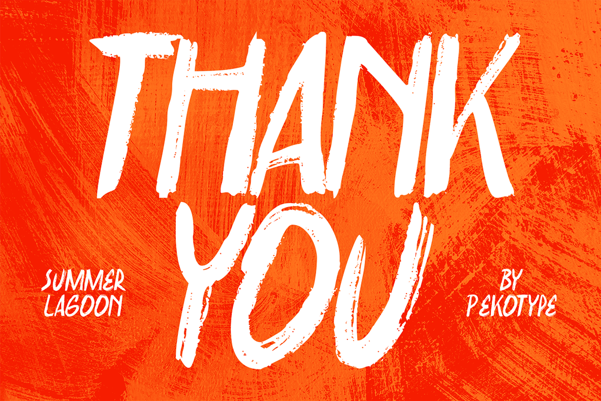 Summer Lagoon - Brush Display Font, a Handwritten Font by Pekotype (Photo 15 of 15)