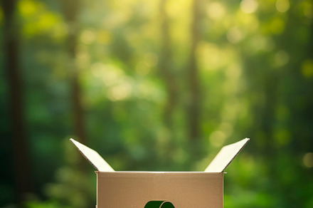 recycled cardboard box with recycl, a Background Photo by huertas19
