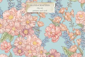 Romantic Floral Bundle, an Illustration by AlenaVlasko stock Market