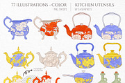 Kitchen Utensils Illustrations, an Object Illustration by GVGraphics (Thumbnail 2 of 8)