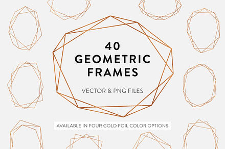 40 Geometric Frames