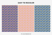 Daisies floral pattern / vector+jpg, a Pattern Graphic by Lisa Jasmin Bauer (Thumbnail 3 of 8)