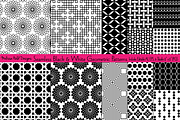 Seamless Black Geometric Patterns, a Pattern Graphic by Melissa Held Designs (Thumbnail 1 of 8)