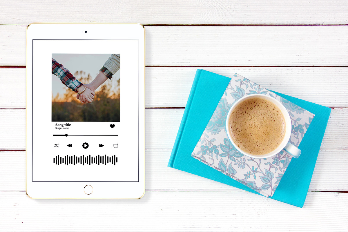 Song frame, music player template, a Graphic by vikkishop (Photo 4 of 6)