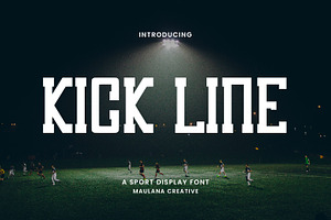 Kick Line Sport Display Font