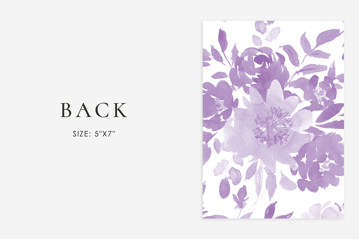 Ultra violet wedding set, an Invitation Template by Helen Halik art (Photo 7 of 8)