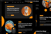 Artificial Intelligence Landing Page, an UI Kit Template by ENATIVE (Thumbnail 2 of 4)