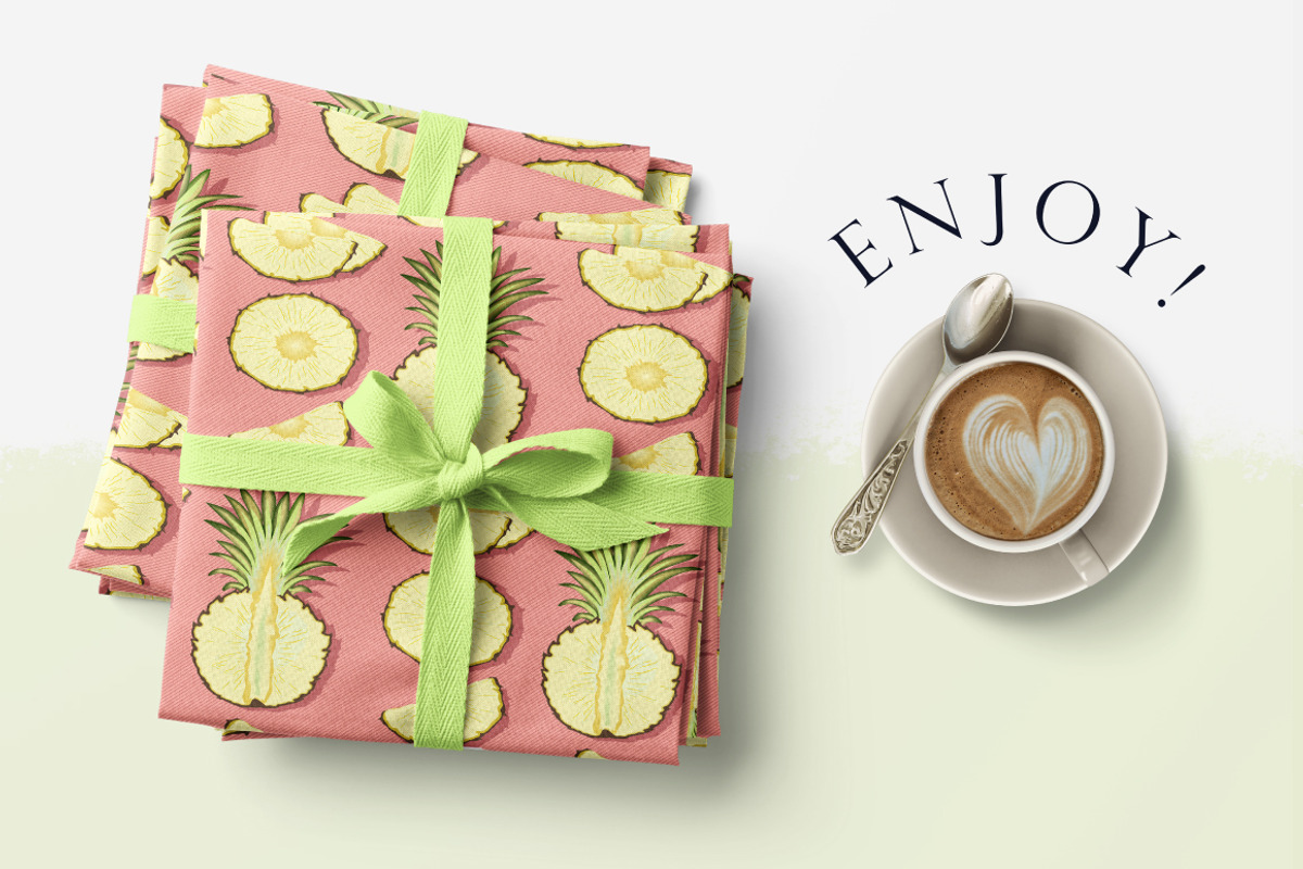 Tender pineapple - pattern, a Pattern Graphic by Yummy (Photo 7 of 7)