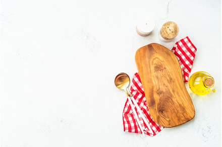 Food background, kitchen utensils on, a Food & Drink Photo by Nadia-nb