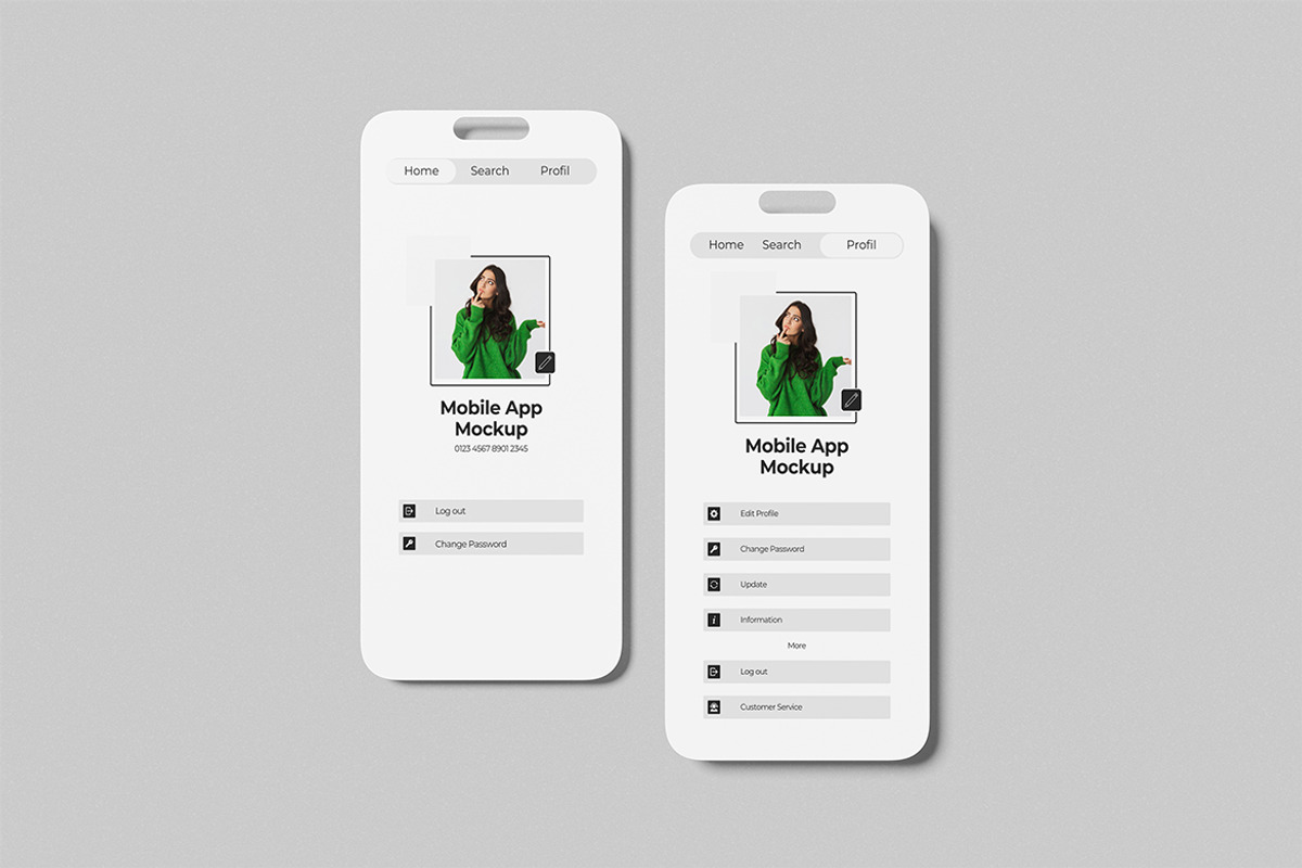 High Quality Mobile App Mockup, an iPhone Mockup by swsi-studio (Photo 5 of 5)