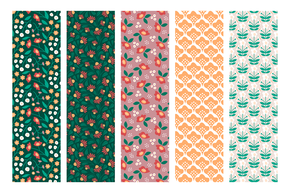 25 seamless floral patterns texture, a Pattern Graphic by RevolutionizZed (Photo 17 of 19)