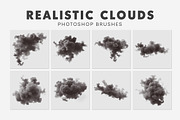 40 Realistic Clouds Brushes, a Brush Add-On by AB-TheDesigner (Thumbnail 4 of 6)