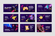 Player - Game Google Slides Template, a Presentation Template by Flat Icons (Thumbnail 2 of 7)