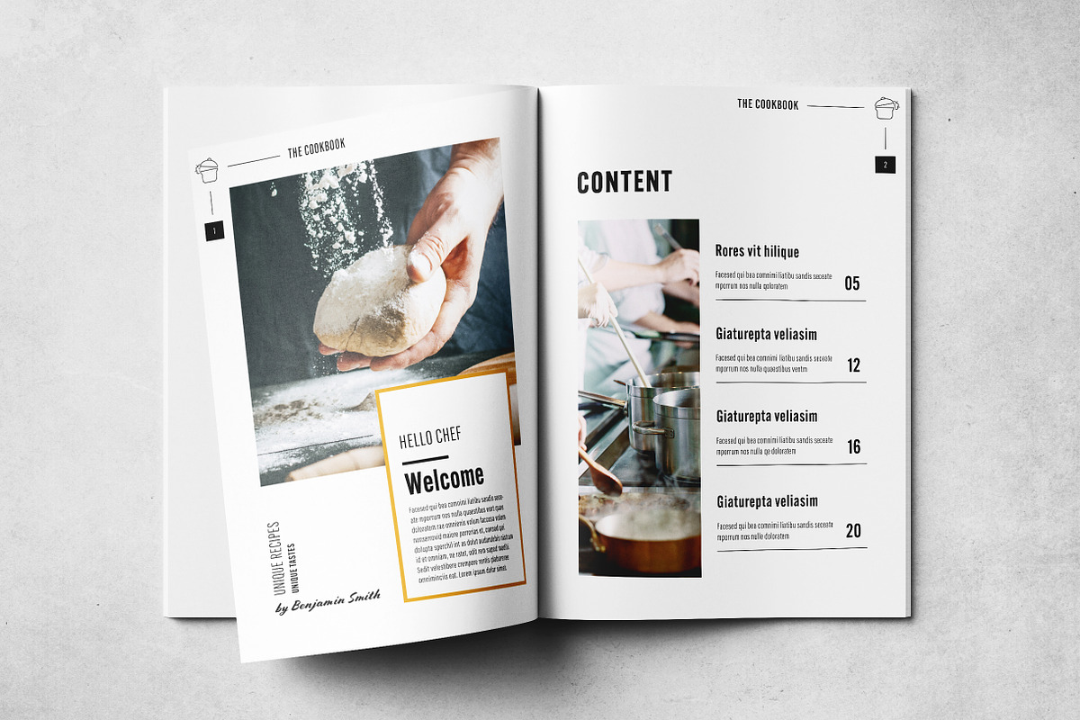 The Cookbook Layout, a Brochure Template by Grkic Creative (Photo 2 of 13)