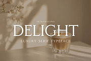 Delight - Luxury Serif Typeface, a Serif Font by HipFonts (Thumbnail 1 of 9)