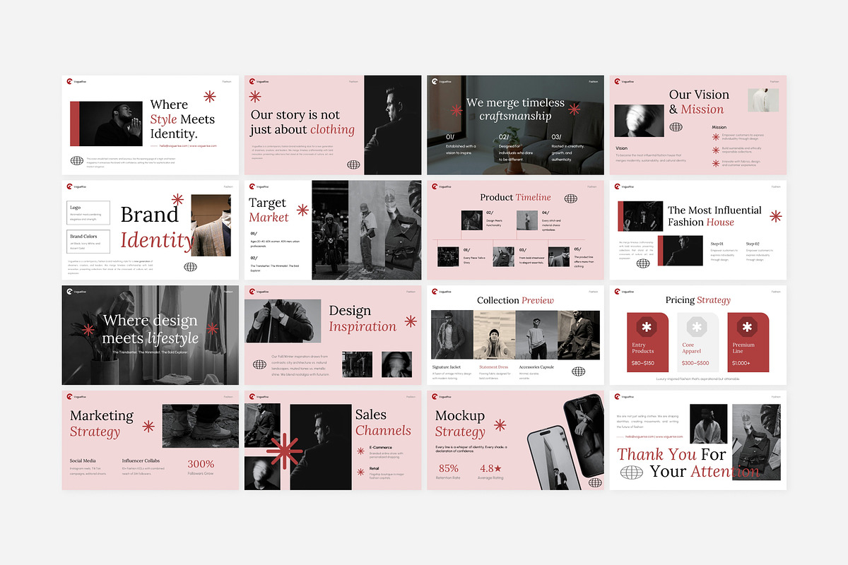 Fashion Brand PowerPoint Template, a Presentation Template by Eklip Studio (Photo 6 of 6)
