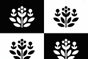Black and white flower isolated icon, an Illustration by Amazin_art (Thumbnail 10 of 13)