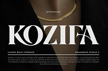 Kozifa – Luxury Bold Typeface