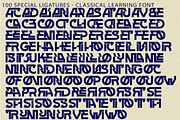 CLASSICAL LEARNING - FUTURISTIC FONT, a Sans Serif Font by 177Studio (Thumbnail 8 of 8)