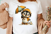 Whimsical Summer Penguin Clipart PNG, an Illustration by CreationArt (Thumbnail 4 of 7)