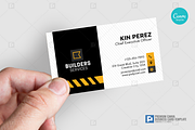 Construction Canva Business Card 16, a Business Card Template by PSDPixel (Thumbnail 4 of 4)