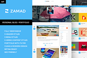 Zamad - Personal Blog + Portfolio, a WordPress Template by SquaresThemes (Thumbnail 1 of 4)