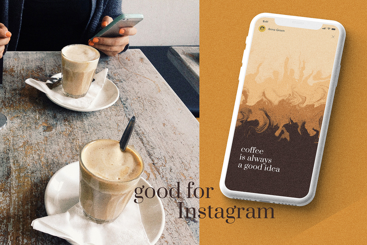 COFFEE ABSTRACT PATTERNS BUNDLE, a Texture Graphic by Creativemaker (Photo 10 of 21)