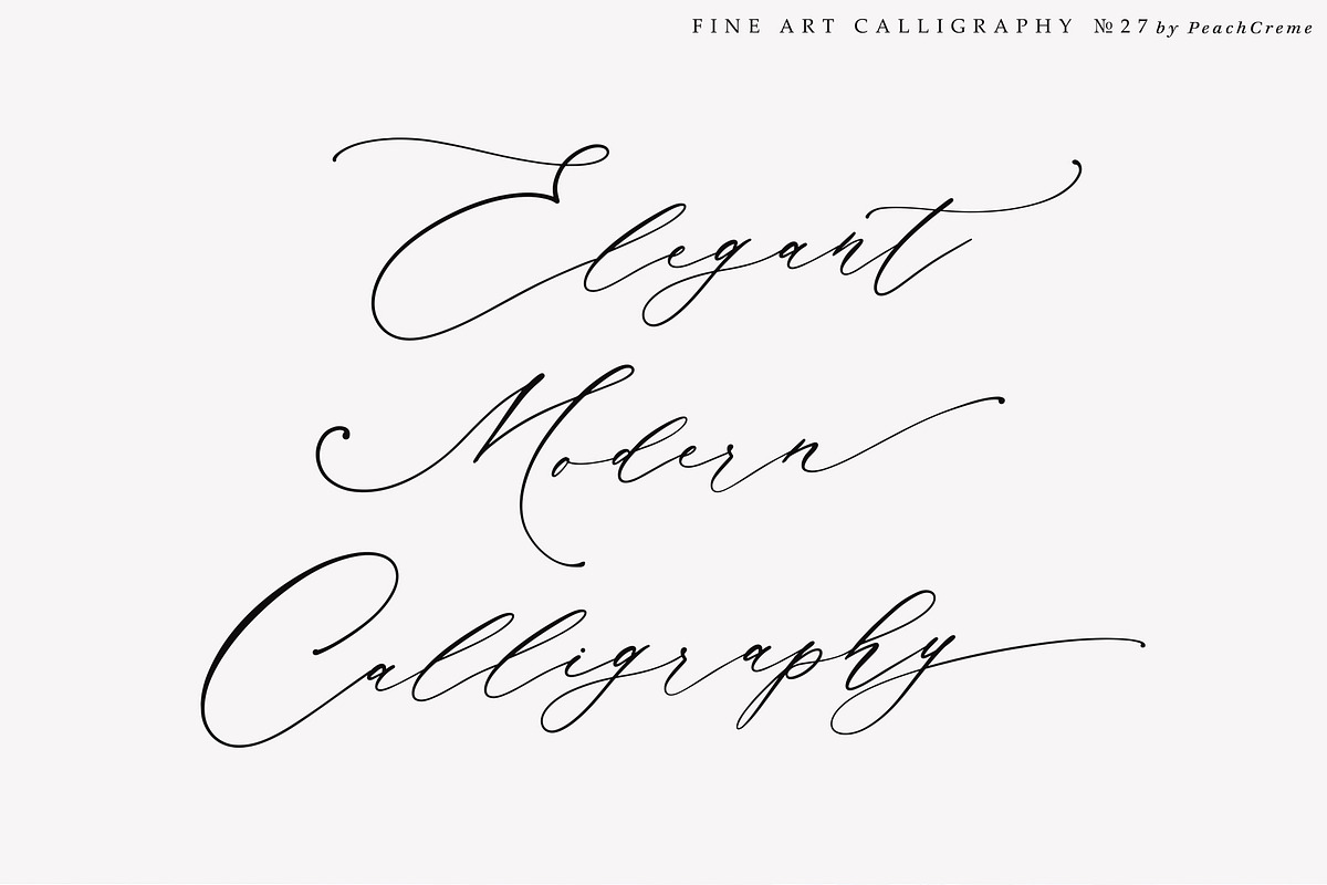 Manuscript 1284 // Calligraphy Font preview 2