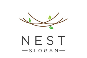 Bird's nest abstract logo design., a Branding & Logo Template by LOGOCREATIVE