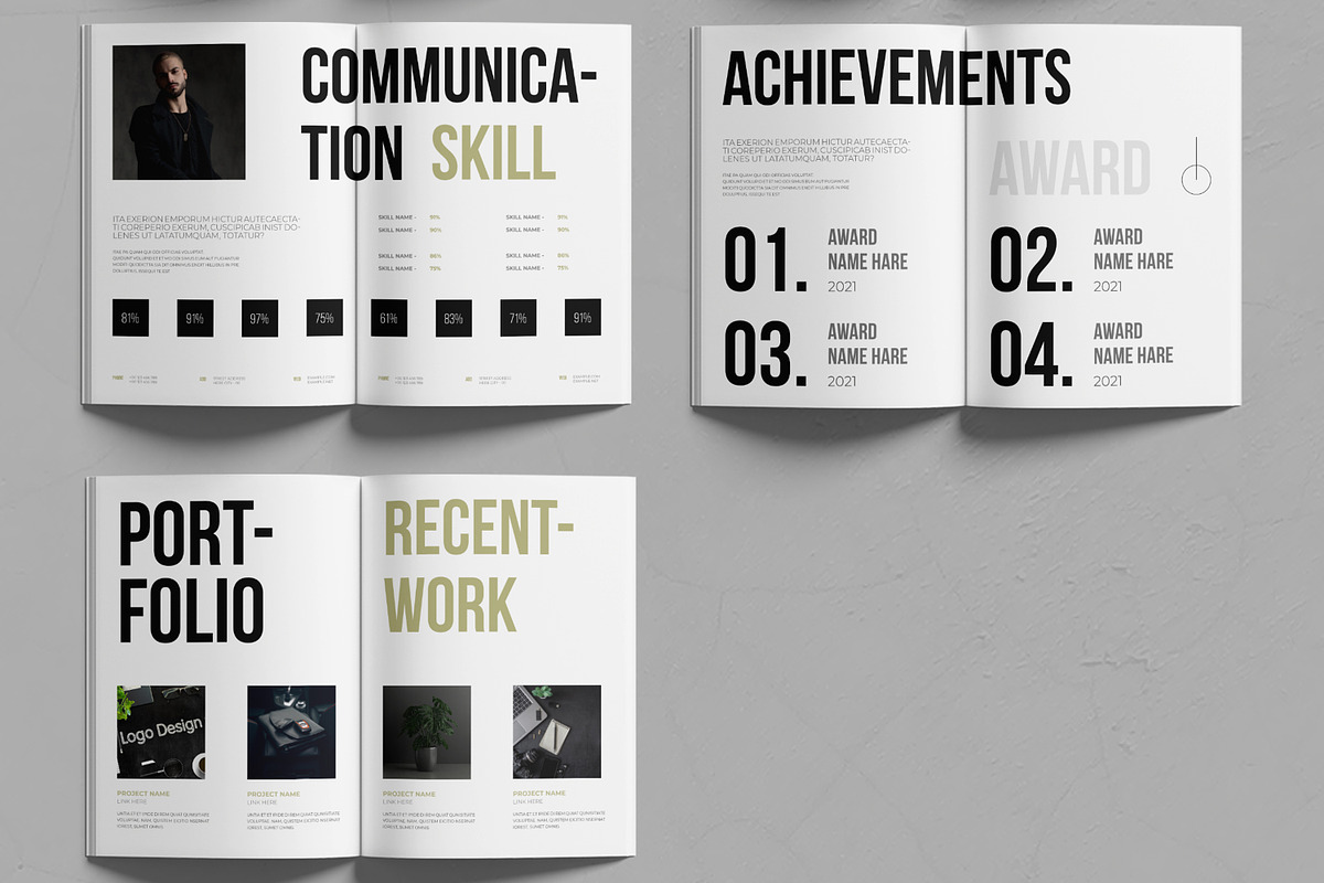 Resume Booklet, a Resume Template by MightyDesign (Photo 3 of 6)