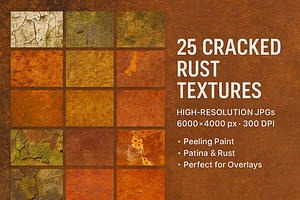 25 Rust Textures – Cracked, Peeling, a Texture Graphic by Fragilescape