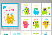 Cute monsters collection, an Illustration by Kate Art (Thumbnail 10 of 14)
