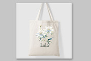 White Flowers Clipart Eucalyptus, a Decorative Illustration by LeCoqDesign (Thumbnail 4 of 5)