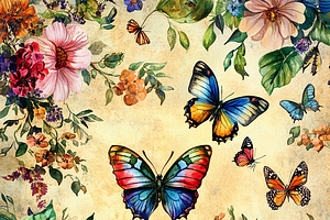 Vibrant Butterfly Garden