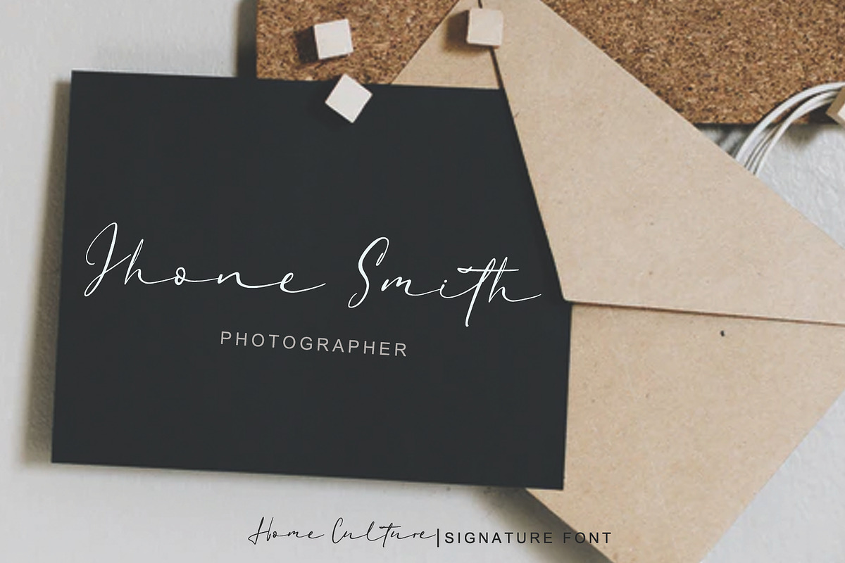 Home Culture - Handwriting Font, a Handwritten Font by Yuby Creative (Photo 3 of 9)