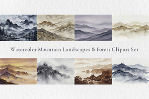 Watercolor Mountain Prints