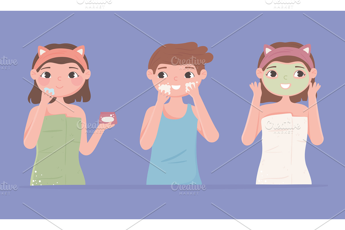 people skin care, a Person Illustration by studiogstock