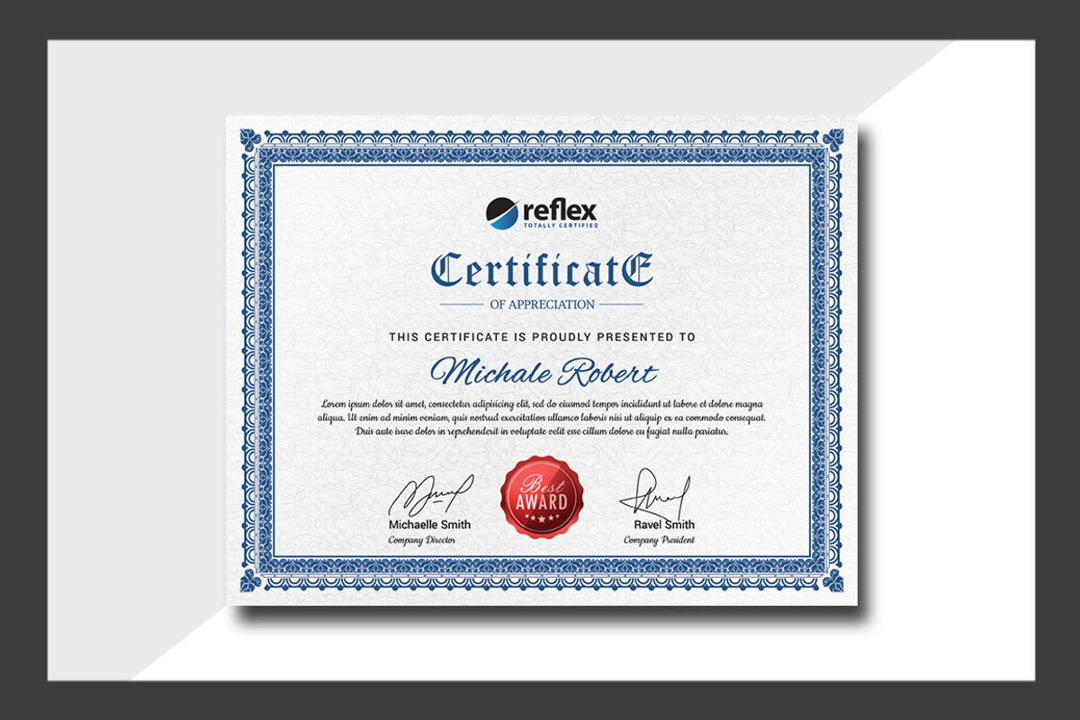 Certificate, a Stationery Template by deviserpark (Photo 2 of 6)