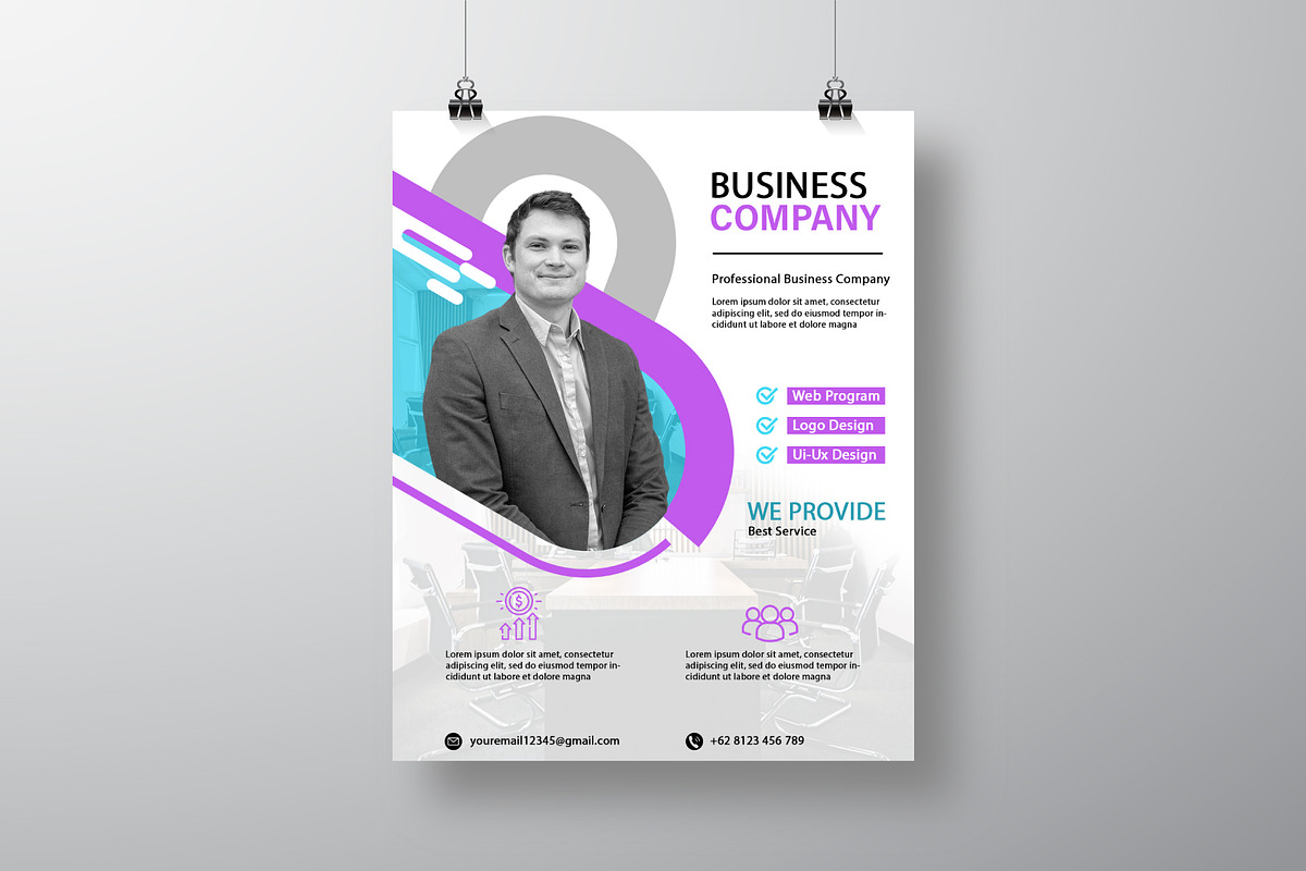 Business Company Flyer Template, a Flyer Template by takuloerizal (Photo 2 of 3)