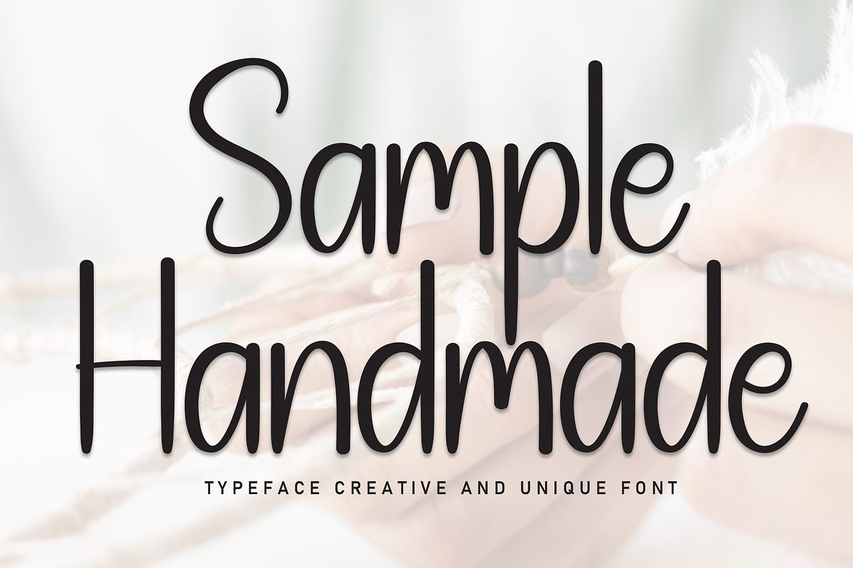 Sample Handmade | Script Font, a Handwritten Font by Scratchones (Photo 1 of 8)