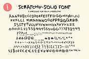 Scratchy Font! Handwriting! Texture!, a Font by Studio Funshop by Kelli (Thumbnail 6 of 8)