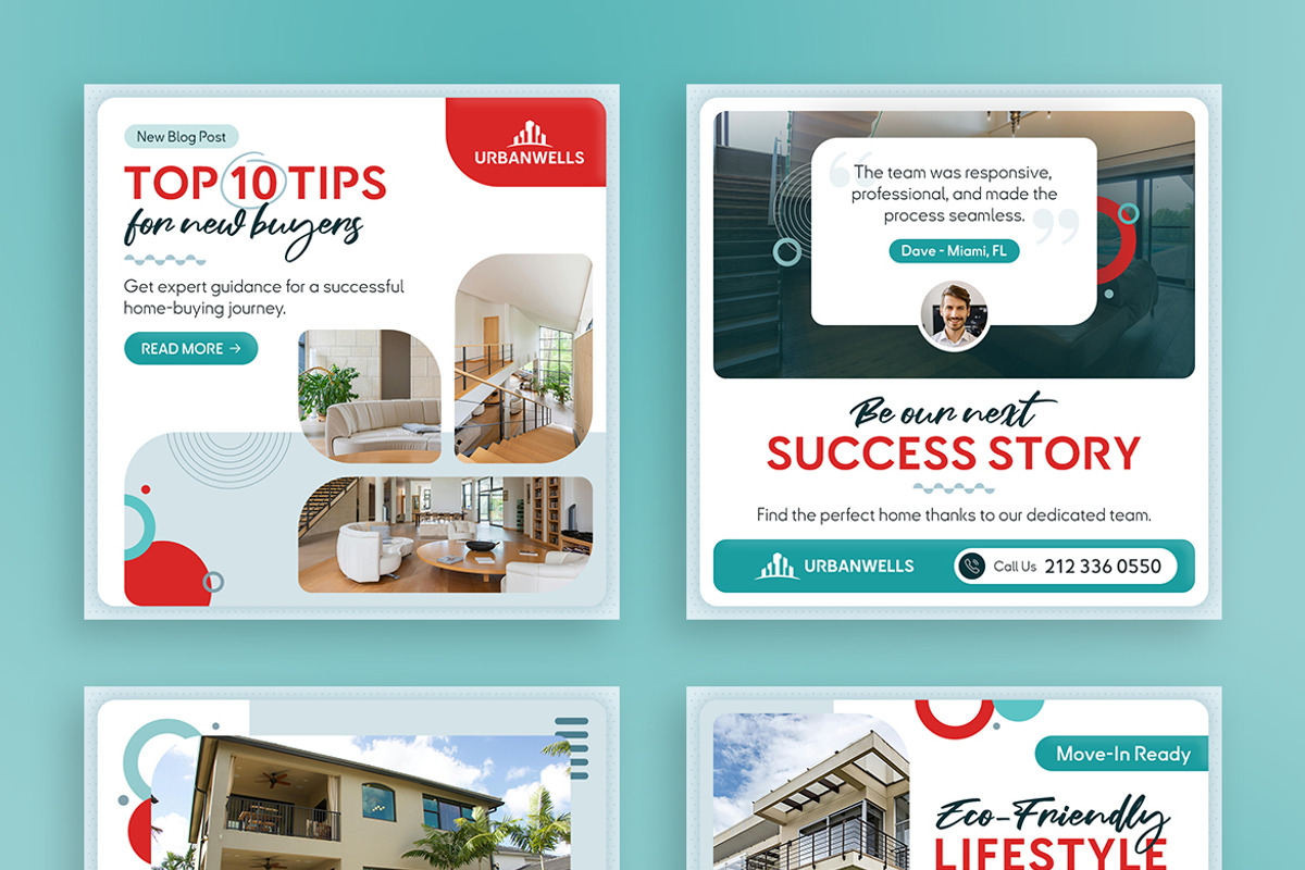 Real Estate Social Media Templates, a Social Media Template by Brandify Studio (Photo 3 of 5)