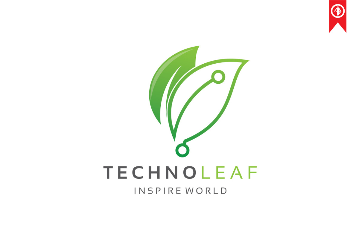 Technology Leaf Logo Template, a Branding & Logo Template by Artha Desain
