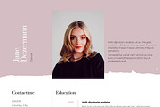 Dance Resume Template: Pink & Clean, a Resume Template by Halfcircle (Thumbnail 4 of 4)