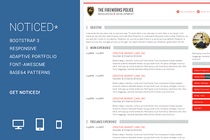 Noticed - Responsive Resume