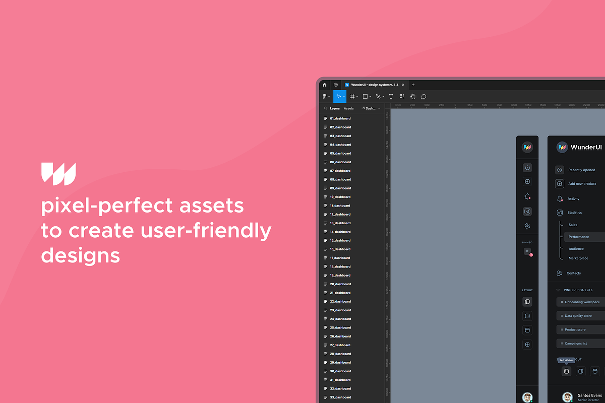 WunderUI - Design System & UI Kit, an UI Kit Template by KL-Webmedia (Photo 5 of 8)