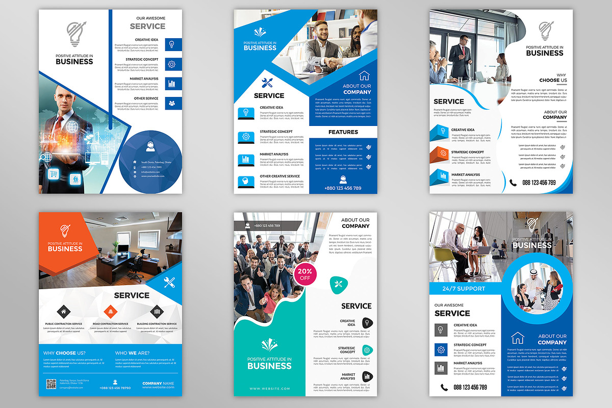 Corporate Business Flyers Bundle, a Flyer Template by Imagine Design Studio (Photo 21 of 34)