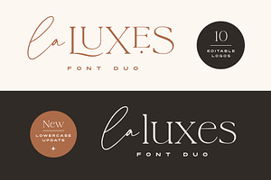 La Luxes Font Duo Logos Updated!